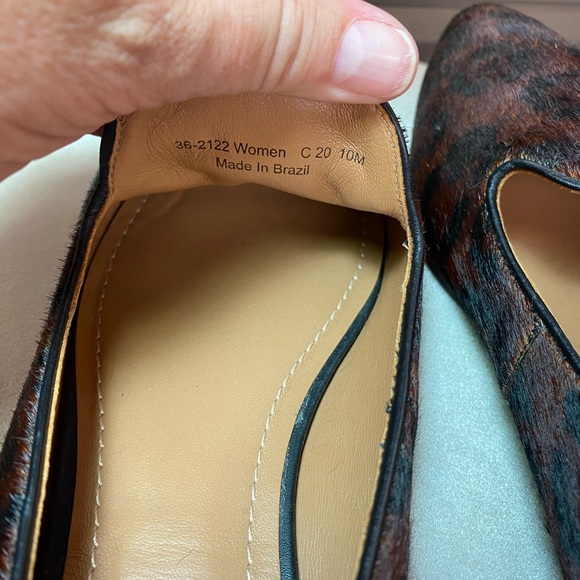 TRASK Genuine calf hair leopard print flats - Picture 5 of 9